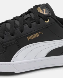 PUMA - Sneakers da uomo nera e bianca con dettagli oro - CAVEN 2.0