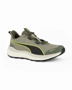 PUMA -SNEAKERS DA UOMO REFLECT LITE TRAIL VERDE, NERA E GIALLO FLUO - 379440-18