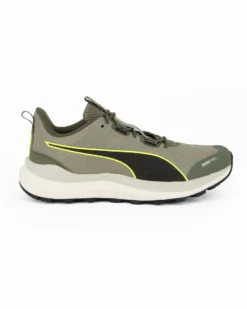 PUMA -SNEAKERS DA UOMO REFLECT LITE TRAIL VERDE, NERA E GIALLO FLUO - 379440-18