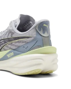 PUMA - SNEAKERS DEVIATE NITRO 4 GRIGIA, NERA E LIME DA DONNA, 312124-03