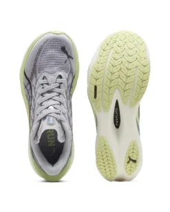 PUMA - SNEAKERS  DEVIATE NITRO 4 GRIGIA, NERA E LIME DA DONNA, 312124-03