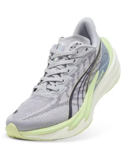 PUMA - SNEAKERS  DEVIATE NITRO 4 GRIGIA, NERA E LIME DA DONNA, 312124-03