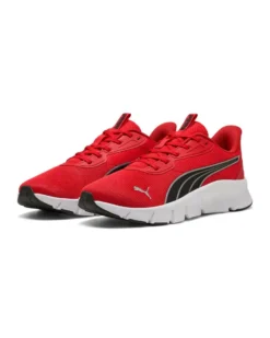 PUMA - SNEAKERS FLEXFOCUS LITE MODERN ROSSA CON DETTAGLI NERI E GRIGI DA UOMO, 310093-37