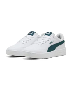 PUMA - SNEAKERS JUNIOR BIANCA E VERDE COURT CLASSIC CLEAN GS DAL 36 AL 39, 403750-04