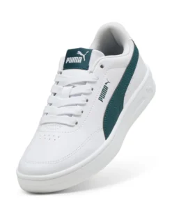 PUMA - SNEAKERS JUNIOR BIANCA E VERDE COURT CLASSIC CLEAN GS DAL 36 AL 39, 403750-04