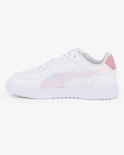 PUMA - SNEAKERS JUNIOR CAVEN III HOLO 2.0 GS BIANCA CON DETTAGLI ROSA  DAL 36 AL 39, 406893-01