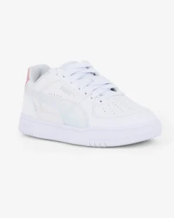 PUMA - SNEAKERS JUNIOR CAVEN III HOLO 2.0 GS BIANCA CON DETTAGLI ROSA DAL 36 AL 39, 406893-01