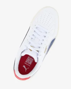 PUMA - SNEAKERS JUNIOR CAVEN III RETRO AC+GS BIANCA, BLU E ROSSA DAL  36 AL 39, 406896-01
