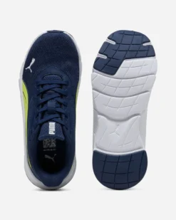 PUMA - SNEAKERS JUNIOR FLEXFOCUS LITE MODERN GS BLU SCURO, GIALLO FLUO, NUMERATA 36/39, 401517-37
