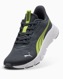 PUMA - SNEAKERS JUNIOR FLEXFOCUS LITE MODERN GS GRIGIO SCURO E LIME, NUMERATA 36/39, 401517-26
