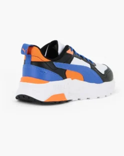PUMA - SNEAKERS JUNIOR TRINITY 2 LT GS BIANCA, NERA E ARANCIONE NUMERATA 36/39 , 403703-12