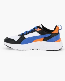 PUMA - SNEAKERS JUNIOR TRINITY 2 LT GS BIANCA, NERA E ARANCIONE NUMERATA 36/39 , 403703-12