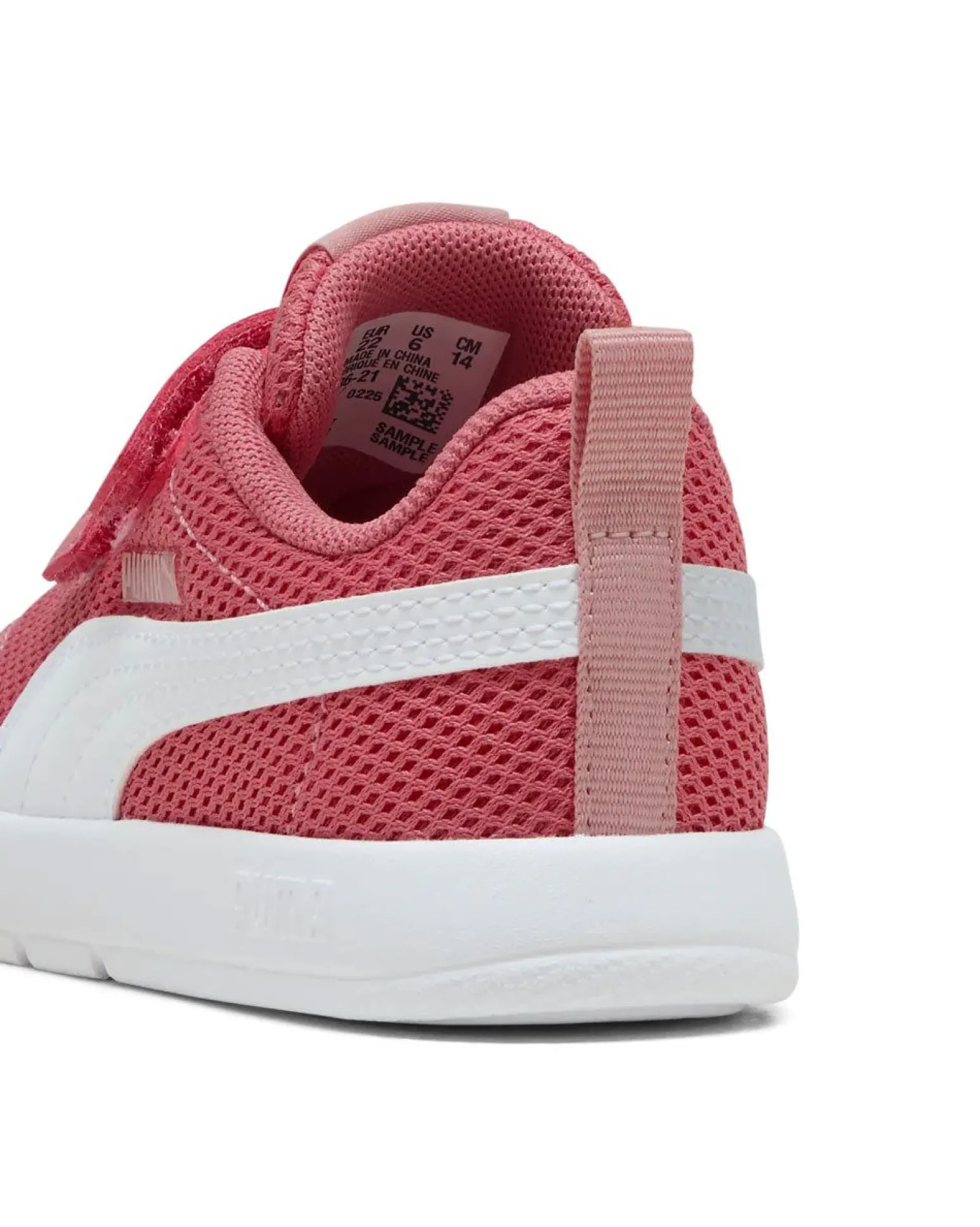 PUMA - SNEAKERS KIDS COURTFLEX V3 MESH TD BIANCA E ROSA DAL 20 AL 23, 398086-21