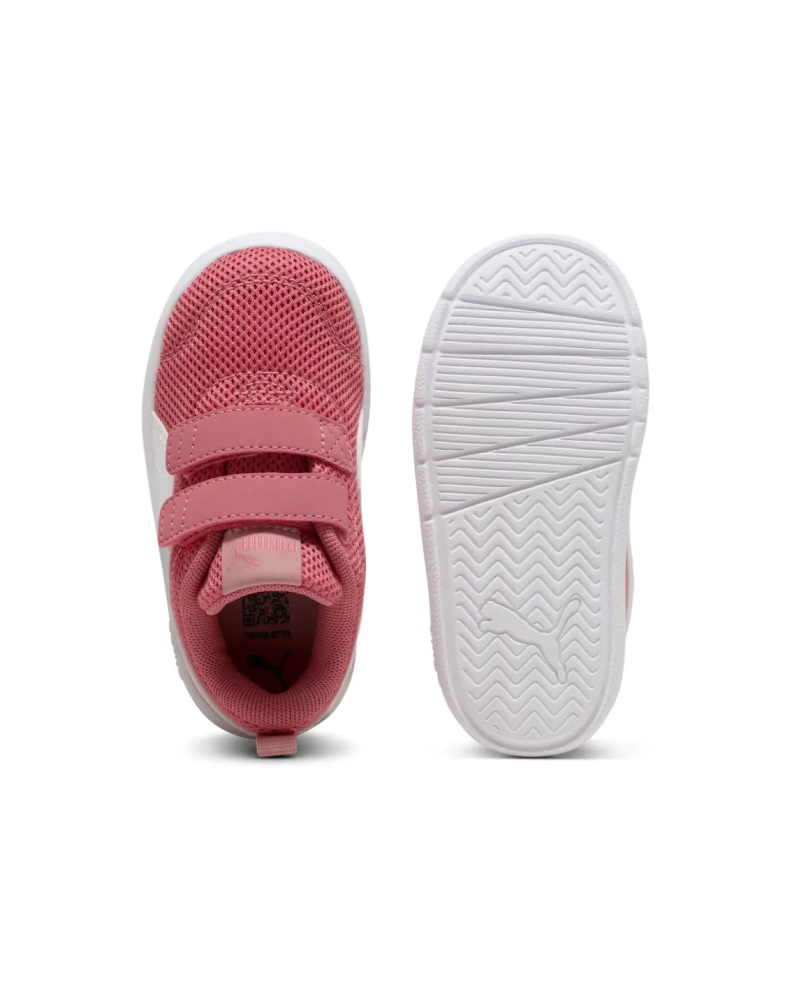 PUMA - SNEAKERS KIDS COURTFLEX V3 MESH TD BIANCA E ROSA DAL 20 AL 23, 398086-21