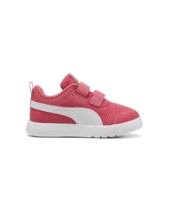 PUMA - SNEAKERS KIDS COURTFLEX V3 MESH TD BIANCA E ROSA DAL 20 AL 23, 398086-21