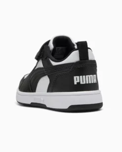 PUMA -  SNEAKERS KIDS REBOUND V6 LO NERA CON DETTAGLI BIANCHI DAL 28 AL 35,  397419-01