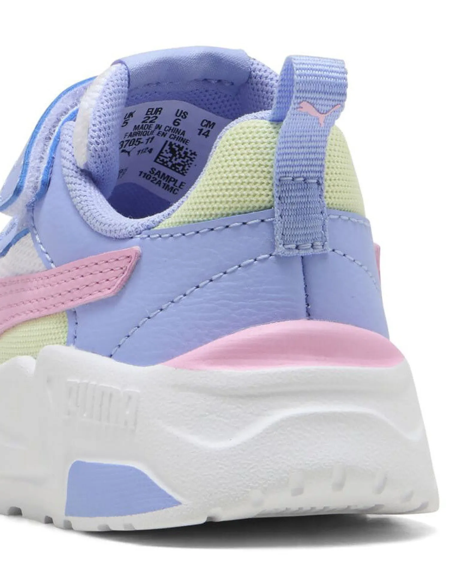 PUMA - SNEAKERS KIDS TRINITY 2 LT TD LILLA, BIANCA, ROSA E LIME DAL 20 AL 27, 403705-11