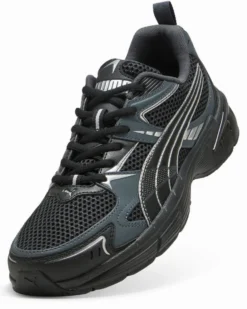 PUMA - SNEAKERS MILENIO TECH 2000 2TONE NERE CON DETTAGLI SILVER E GRIGI DA UOMO, 404914-01