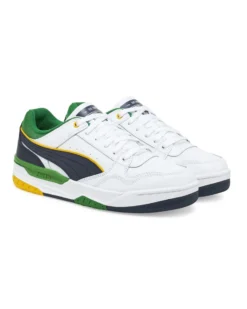 PUMA - SNEAKERS REBOUND RETRO BIANCA, VERDE E BLU - 400197-07