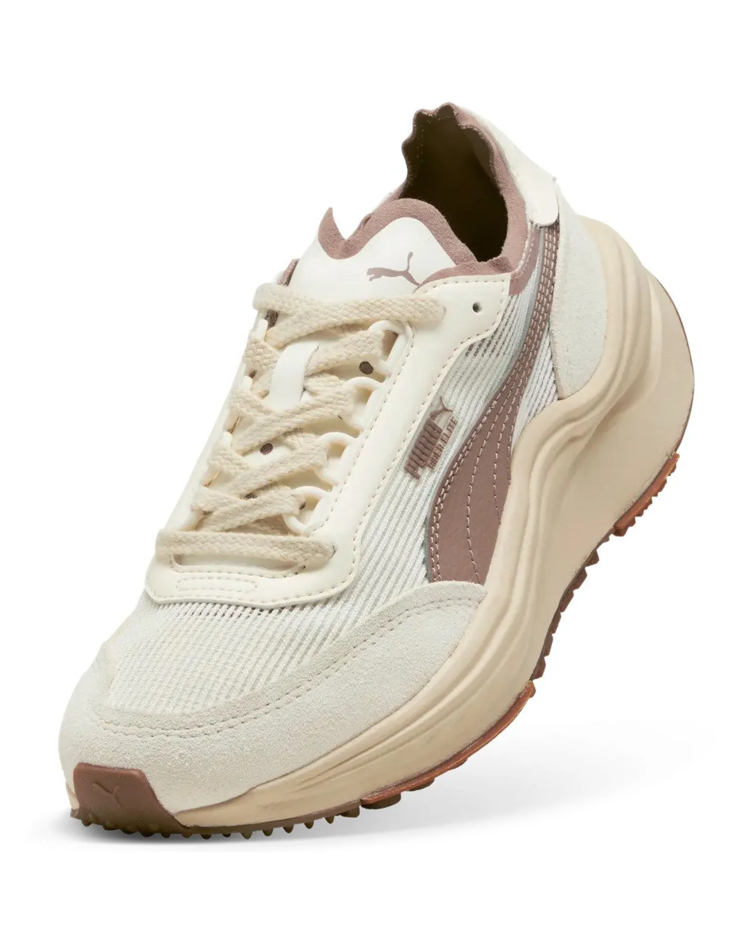 PUMA - SNEAKERS RIDER ELITE BEIGE E MARRONE DA DONNA, 402922-10