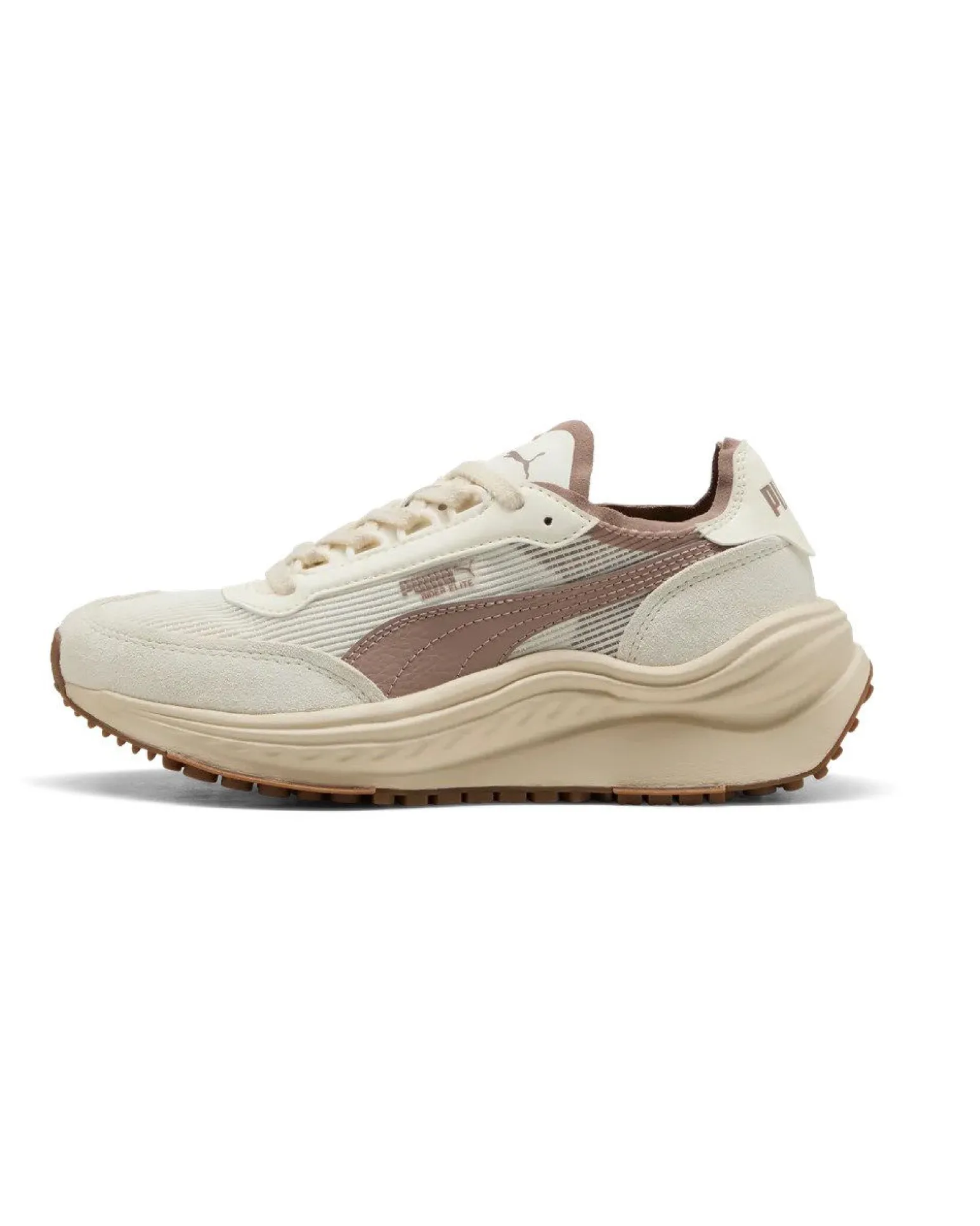 PUMA - SNEAKERS RIDER ELITE BEIGE E MARRONE DA DONNA, 402922-10