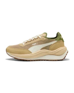 PUMA - SNEAKERS RIDER ELITE BEIGE GIALLA E VERDE DA UOMO, 402922-09