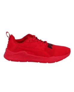 PUMA - Sneakers rossa e nera con soletta in memory foam, numerata 36/39 - WIRED RUN PURE JR