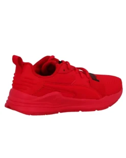 PUMA - Sneakers rossa e nera con soletta in memory foam, numerata 36/39 - WIRED RUN PURE JR