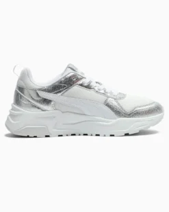 PUMA - SNEAKERS TRINITY 2 LT  BIANCA CON DETTAGLI SILVER, 404746-01