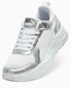 PUMA - SNEAKERS TRINITY 2 LT  BIANCA CON DETTAGLI SILVER, 404746-01