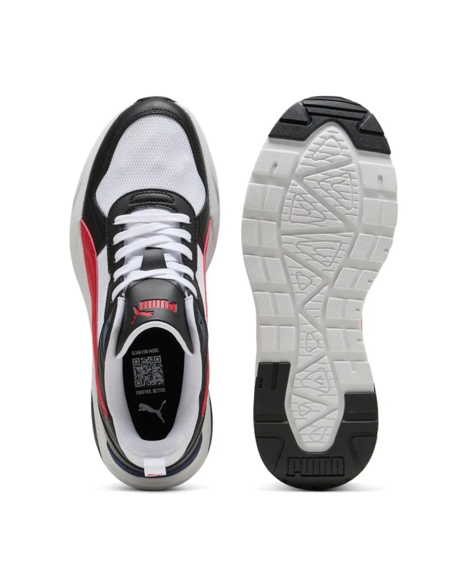 PUMA - SNEAKERS TRINITY 2 LT BIANCHE, NERE E ROSSE DA UOMO, 400231-24