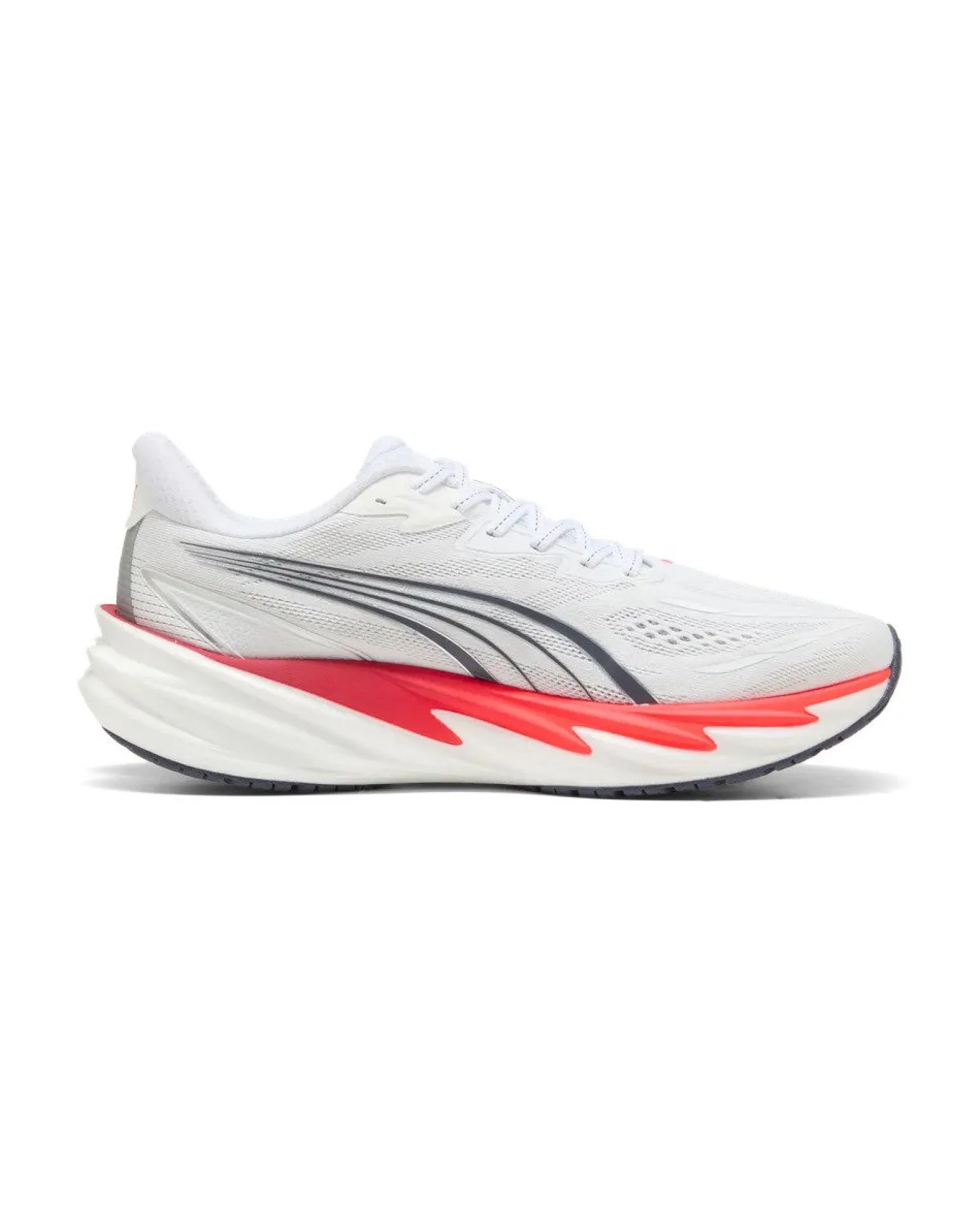 PUMA - SNEAKERS VELOCITY NITRO 5 BIANCHE, NERE E ROSSE DA UOMO, 312944-05
