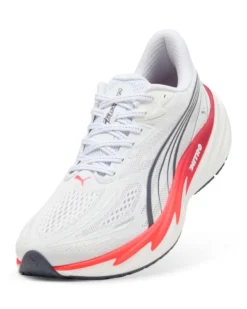 PUMA - SNEAKERS VELOCITY NITRO 5 BIANCHE, NERE E ROSSE DA UOMO, 312944-05