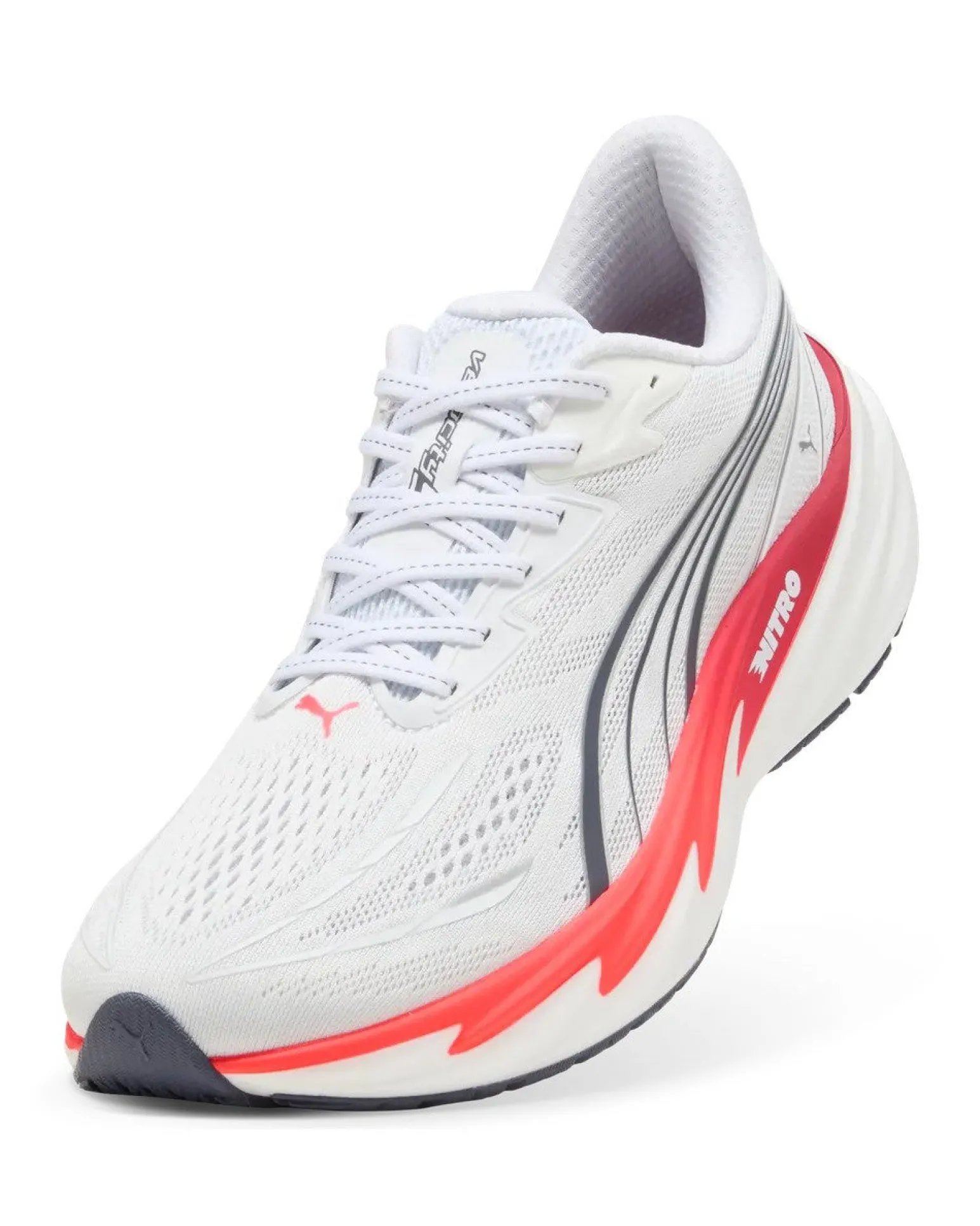 PUMA - SNEAKERS VELOCITY NITRO 5 BIANCHE, NERE E ROSSE DA UOMO, 312944-05