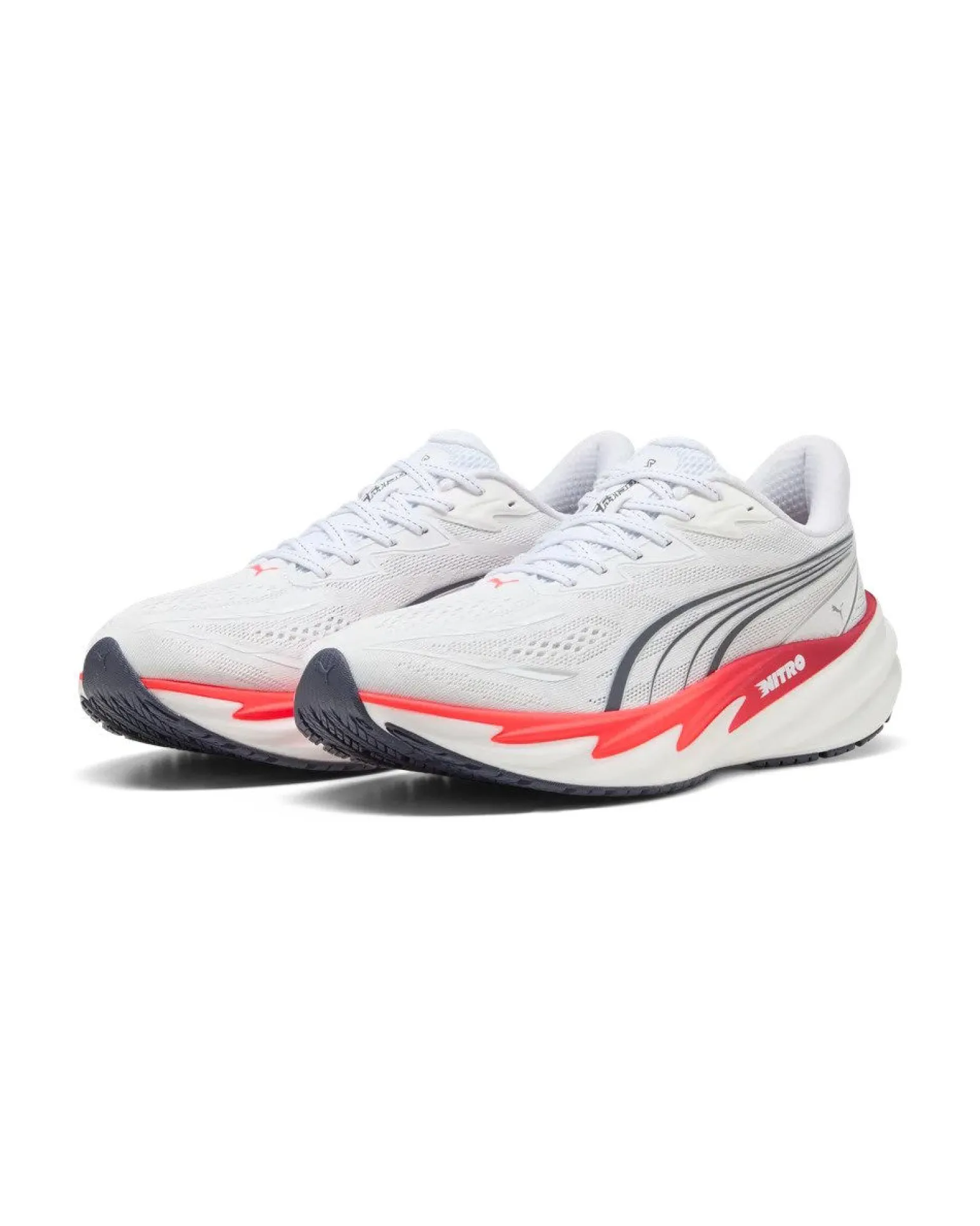 PUMA - SNEAKERS VELOCITY NITRO 5 BIANCHE, NERE E ROSSE DA UOMO, 312944-05