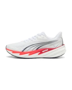 PUMA - SNEAKERS VELOCITY NITRO 5 BIANCHE, NERE E ROSSE DA UOMO, 312944-05