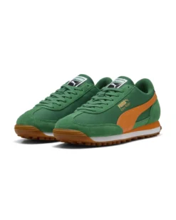 PUMA -  SNEAKERS VERDI E ARANCIONI SEASY RIDER VINTAGE  - 399028-29