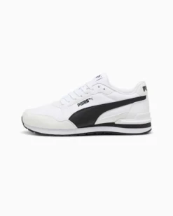 PUMA ST RUNNER V4 L JR - Scarpa bianca e nera, numerata 36-39