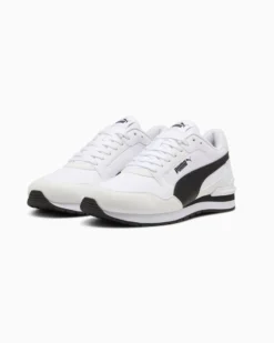 PUMA ST RUNNER V4 L JR - Scarpa bianca e nera, numerata 36-39