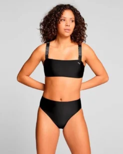 PUMA - TOP NERO DA DONNA A FASCIA SWIM BANDEAU - 701226347_003