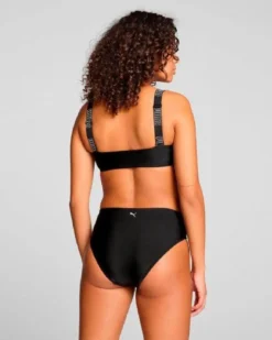 PUMA - TOP NERO DA DONNA A FASCIA SWIM BANDEAU - 701226347_003
