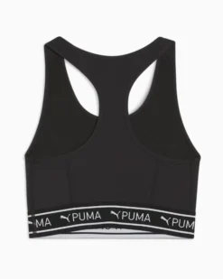 PUMA - Top nero in tessuto traspirante