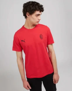 PUMA - TSHIRT AC MILAN ROSSA E NERA - 777669-01