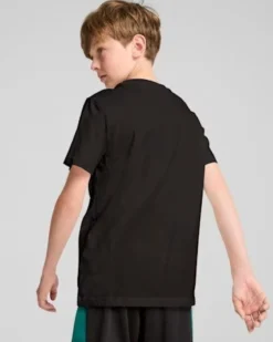 PUMA - TSHIRT BASKETBALL BLUEPRINT TEE JUNIOR NERA E BIANCA - 679282-51
