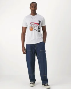 PUMA - T shirt bianca da uomo con stampa frontale