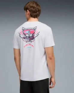 PUMA - T-SHIRT BIANCA RUN NITRO GRAPHIC TEE DA UOMO, 528449-02