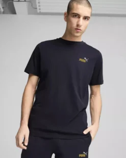 PUMA - T-SHIRT BLU ESSENTIAL 2 COLOR SMALL LOGO DA UOMO 684717-16