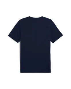 PUMA - T-SHIRT BLU ESSENTIAL 2 COLOR N. 1 LOGO DA UOMO, 684708-19