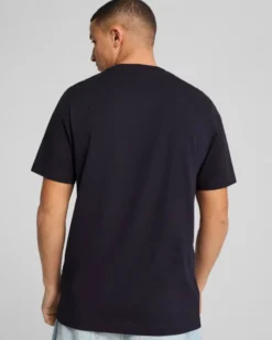 PUMA - T-SHIRT BLU ESSENTIAL CON LOGO PICCOLO N. 1 LOGO DA UOMO - 682534-16