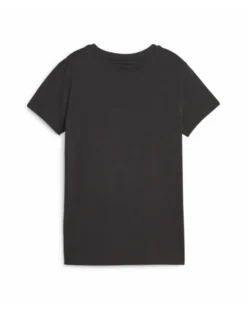 PUMA - T shirt da donna nera con logo bianco